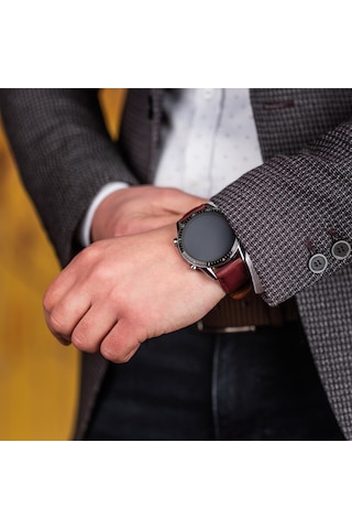 Vagave Xiaomi Mi Watch 22 Mm - Amazfit Gts 20 Mm Deri Kordon