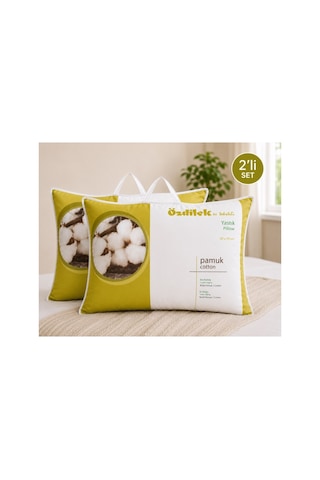 Özdilek 2li Set Doğal %100 Pamuk Yastık 50x70 Beyaz