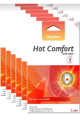 Hot-comfort 8 Saat Etkili Ayak Isıtıcı Pad 6x2'li Paket Turuncu