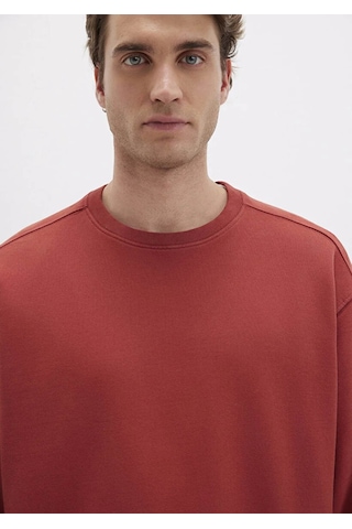 Mavi Koyu Kırmızı Erkek Sweatshirt M0s10482-70457 Koyu Kırmızı