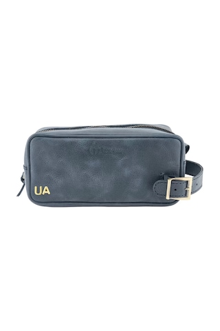 Twingold İsme Özel Dopp Kit Kişisel Bakım Ve Seyahat Çantası - %100 Rainbow Deri - Ac14004 - Lacivert Lacivert