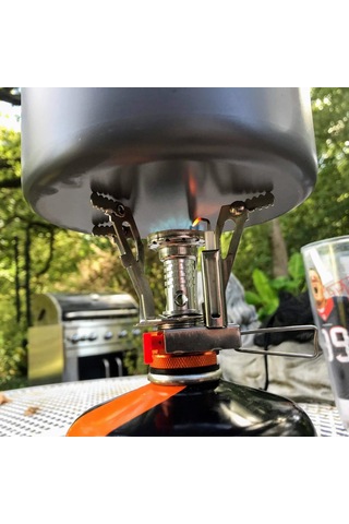 Neevoyu "kamp İçin Katlanır Ocaklı 2'li Tencere Seti - Çatal Kaşık Ve Bez Dahil" Çok Renkli