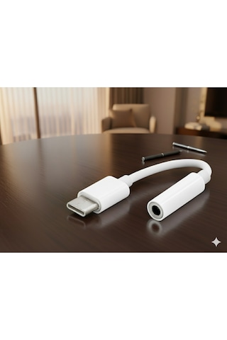 Tüm Typc Olan Telefonlara Uyumlu Kulaklık Çevirici Aux 3.5mm Dönüştürücü Adaptör Type-c 1 Adet
