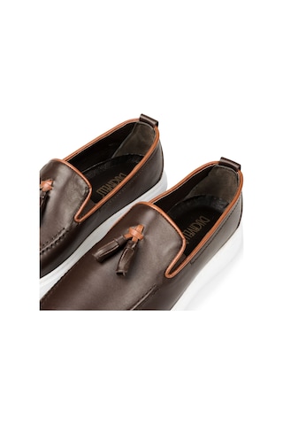 Ducavelli Fringe Hakiki Deri Erkek Günlük Ayakkabı, Loafer Ayakkabı, Hafif Ayakkabı, Yazlık Ayakkabı, Hafif Ayakkabı Kahverengi