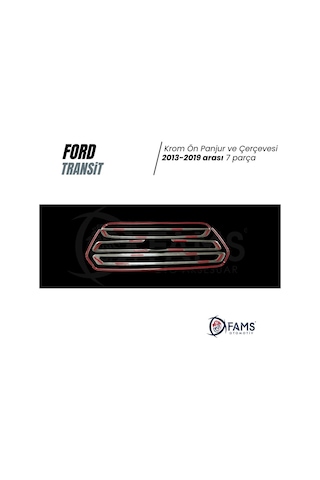 Ford Transit Krom Ön Panjur+Çerçeve 5 Prç. 2013-2019 P.Çelik