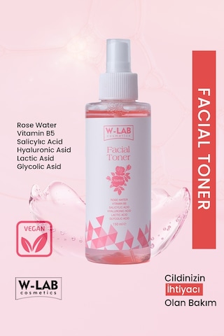 W-Lab Cosmetics Nurten Rose Water Facial Toner 150 ML