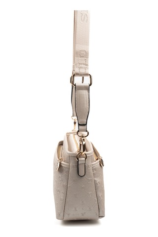 Silver Polo Sp1184 Kadın Çapraz Çanta Logolu Bej-s.bej