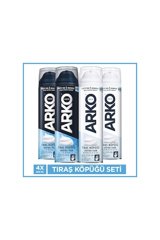 Arko Men Tıraş Köpüğü Cool & Sensitive 4x200 Ml