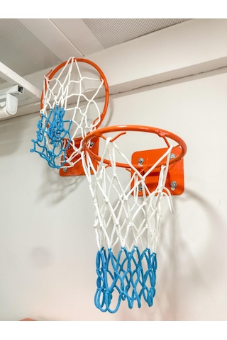 Adelinspor Basketbol Filesi 4 MM Floş İp İki Renk 50 Çift 100 Adet