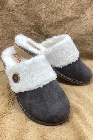 Modafrato Carmen Kadın Ev Terliği Kışlık Topuklu Terlik 001