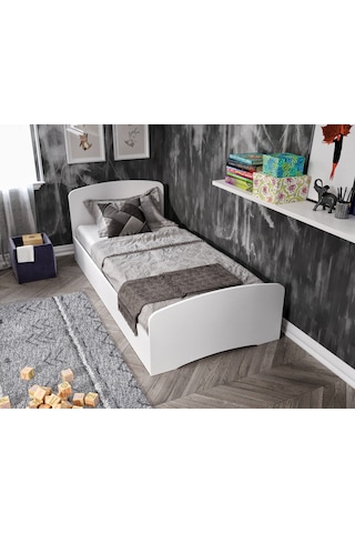 Soft Tek Kişilik Mdf Karyola Beyaz - 90 Cm X 190 Cm