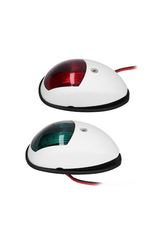 Tekne Seyir Feneri. 12v. Beyaz. Led İskele Sancak Feneri Takım
