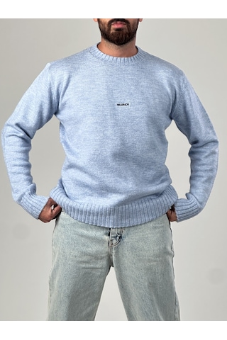 Basic Mavi Erkek Sweatshirt Coc1017 Mavi