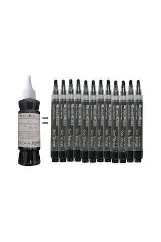 Green Class Mürekkep Seti-Siyah 6X100 600 Ml