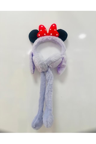 Gala Sesli Harektli Mıckey Mause Çocuk Peluş Kulaklık Lila