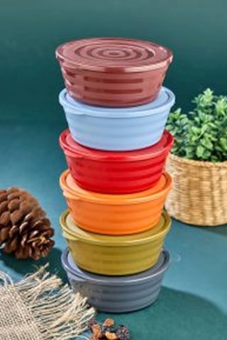 Harmony Kapaklı Yonca Kase 6'lı Royaleks-ht-003 Çok Renkli