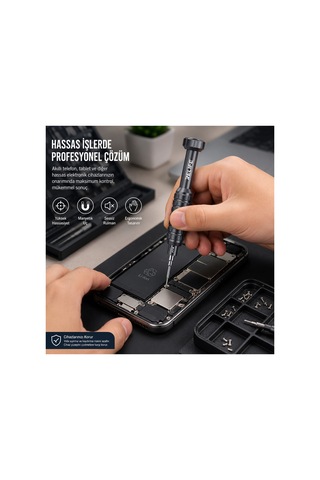 Rl-730 Profesyonel Pentalobe 0.8mm Hassas Cep Telefonu Tamir Tornavidası Manyetik S2 Çelik Uçlu