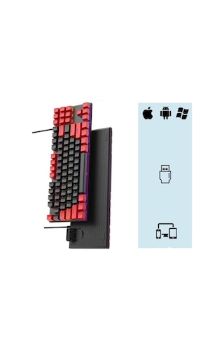 Fastbuy Kırmızı Anahtarlı Kablolu Mekanik Klavye
