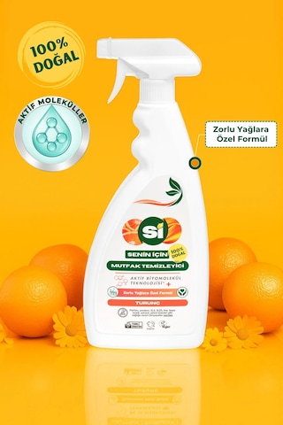 Si Senin İçin %100 Doğal Mutfak Temizleyici Turunç Yağlı 750 Ml.