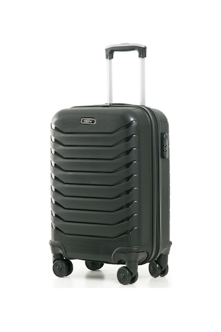 Yefa Pp Polipropilen Kırılmaz Kabin Küçük Boy Valiz Siyah