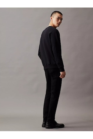 Calvin Klein Erkek Core Monologo Crewneck Sweatshirt-siyah Black