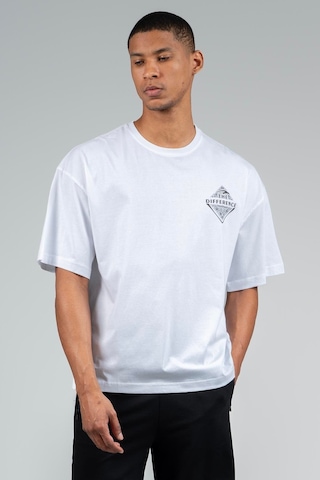 Maraton Sportswear Oversize Erkek Bisiklet Yaka Kısa Kol Basic Beyaz T-shirt 22694-beyaz Beyaz
