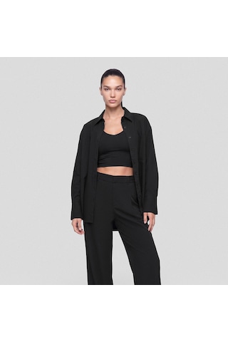 Qua Home Amara Kadın Wide Leg Pantolon Siyah Çok Renkli