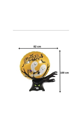 Folyo Balon Halloween Cadılar Bayramı Ağaçlı, Toplu 95 66cm Diğer