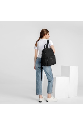 Nano Metalik Kumaş Kadın Sırt Çantası Smart Bags 3086 K.Yeşil