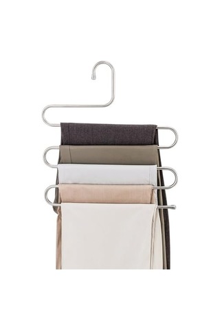 Katlı Metal Pantolon Eşarp Askısı Çok Renkli