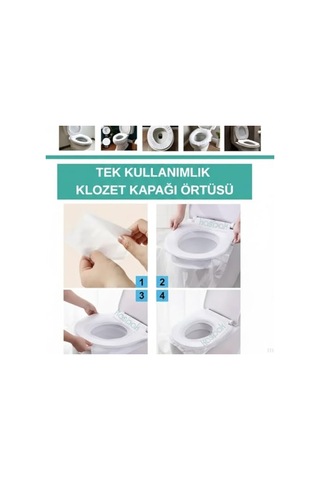 Kullanımlık Klozet Kaplama Örtüsü Hijyenik Taşınabilir Tuvalet Kapağı Koruyucu Seyahat Ve Kamusal Alanlar Için Diğer