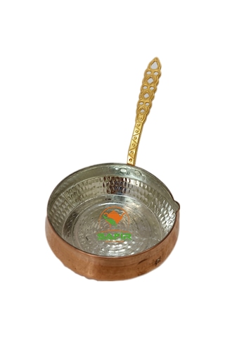 Safir Bakır Sos Tavası Bakır Sosluk Orta Boy A++