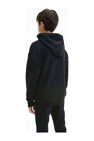 Tshirthane Totoro Baskılı Unisex Çocuk Kapüşonlu Siyah Sweatshirt (534696172) Siyah