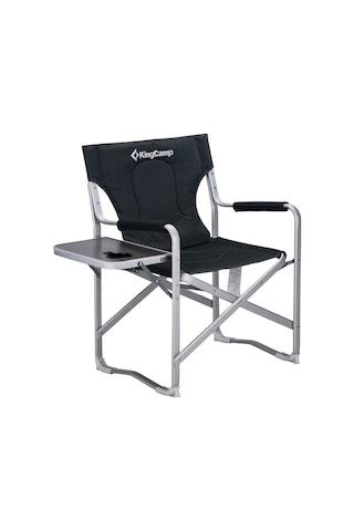 Kingcamp Deluxe Director Chair Katlanır Ultralux Kamp Sandalyesi Siyah