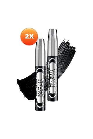 Unlimited Drama Instant Lift Maskara Blackest Black 10 Ml. İkili Set Diğer