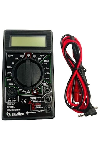 Sunline Dt-830d Dijital Multimetre Ölçü Aleti Avometre