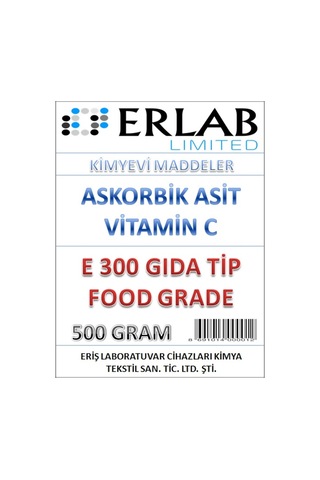 Askorbik Asit E300 (Gida Tip ) 500 Gr.
