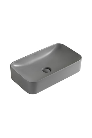 Ey-4730mg Mat Gri Tezgah Üstü Lavabo