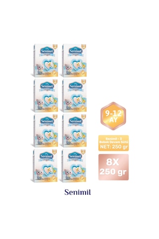 Senımıl 3 Bebek Devam Sütü 250 G 8 Adet