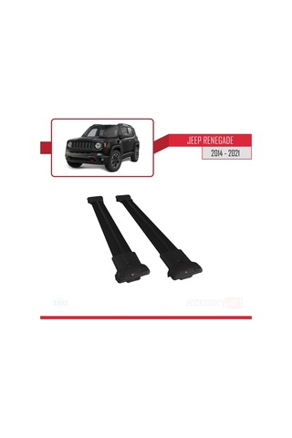 Jeep Renegade 2014 Ve Sonrası Fly Model Ara Atkı Tavan Barı Siyah