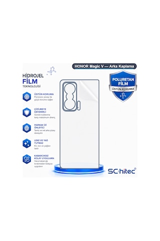 Schitec Honor Magic V Uyumlu Arka Yüzey Hidrojel Koruyucu Film 06241099