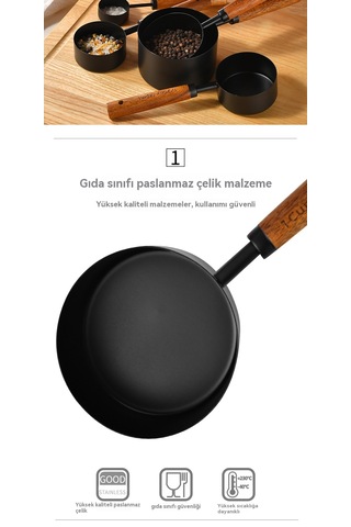 4 Parçalı Ceviz Ölçü Kabı Seti Pembe Altın