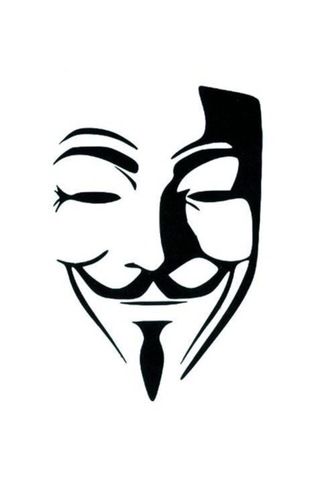 Geçici V For Vendetta Maske Tattoo Kol Omuz Dövmesi