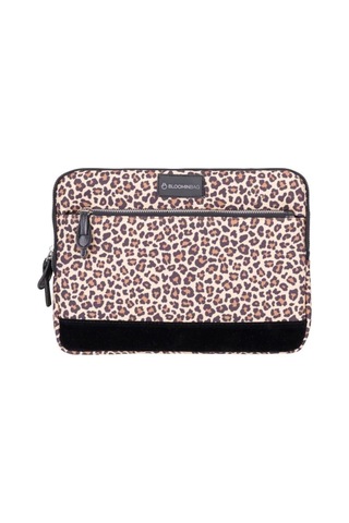 Bloominbag Earthy Leopard 15-16 İnç Laptop / Macbook Uyumlu Kılıf Kahverengi - Sarı