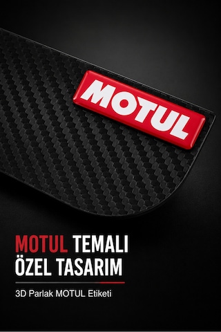 Motul Etiket Logolu Karbon Desenli Yan Ayna Yağmur Koruyucu Siperlik 2'li Set