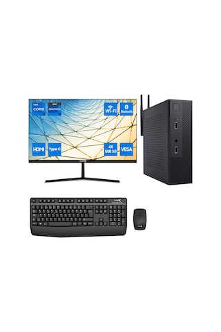 Turbox Mini-169 i7-6700 8 GB 512 GB M2 NVMe SSD 23.8" Free Dos Masaüstü Bilgisayar