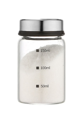 Kosona 150ml Cam Baharat Kavanozu, 4 Farklı Çıkış Açığı, Döner Kapağı Ve Ölçü İzleriyle Dayanıklı Diğer