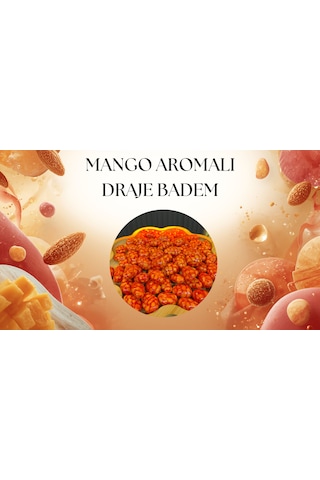 Kadirlihazarbey Mango Aromalı Draje Badem 50 Gr