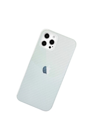 Newface Apple iPhone Uyumlu 12 Pro Max Kılıf Karbon Pp Silikon Semeglbl - 42 - Şeffaf