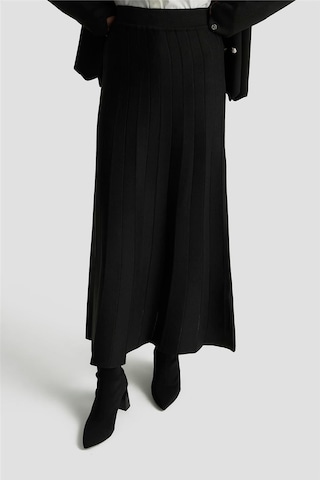 Armine Trend Düğme Detaylı Triko Takım 25ktd6118 Siyah Siyah